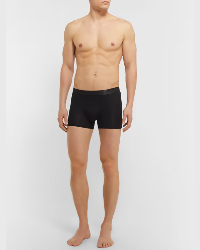 BLACK BOXER BRIEF